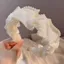 Pháp Retro Cao Cấp Đầu Ngọc Trai Vải Hepburn Phong Cách Kẹp Tóc Rửa Mặt Phụ Kiện Tóc Ngọt Ngào Bên Ngoài Mặc Sang Trọng Băng Đô