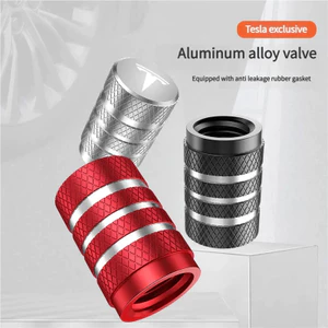 4 Chính Thức tesla Hợp Kim Nhôm Bánh Xe Ô Tô Lốp Van Nắp Lốp Vành Thân Bao Mẫu 3 Mẫu X Y Phong Cách Roadster MODEL S