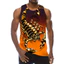 Scorpion 3D Tank Top Nam, Áo thun thể thao không tay mùa hè, Áo Vest động vật đi biển mới lạ thoáng khí