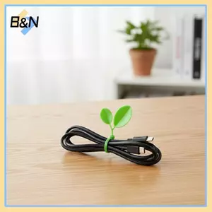 B & N 10 / 20 / 50 Dây buộc dây tự cài hình lá Nylon để hỗ trợ cây trồng làm vườn và quản lý dây Nhiệm vụ nặng nề linh hoạt để sử dụng trong nhà và ngoài trời.
