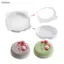 Luckyew 1 Bộ Khuôn Bánh Silicon Tròn Cho Mousses Kem Voan Bánh Nướng Chảo TQ