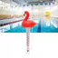Jfory Nhiệt Kế Bể Bơi Nổi Chống Vỡ Flamingo Đo Nhiệt Kế Nước Cho Lót Bể Bơi Tắm Đá Bồn Tắm Nước Nóng Tắm Cá Ao