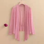 Áo khoác cardigan nhẹ điều hòa, cỡ lớn, khăn choàng lưới ngắn, rộng rãi, quần áo chống nắng cho nữ
