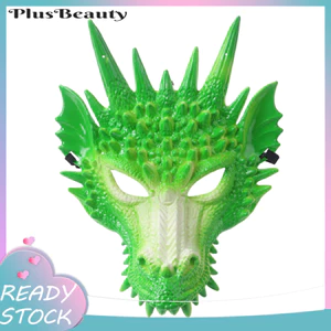 < Pluscloth > Mũ bảo vệ mặt rồng 3d Mũ đội đầu rồng đầy màu sắc cho bữa tiệc biểu diễn sân khấu Trang phục lễ hội cosplay Mặt nạ Halloween Mũ trùm đầu rồng độc đáo Đồ dùng dự tiệc Cosplay