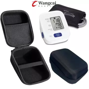 Túi bảo vệ máy đo huyết áp WANGMCAI, Hộp đựng máy đo huyết áp hình tam giác vỏ cứng, Thiết kế lưới Vỏ cứng chống nước chống sốc cho máy đo huyết áp