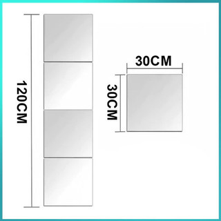 Gương treo Dán Tường toàn thân chống vỡ soi , dán tủ quần áo, hình vuông