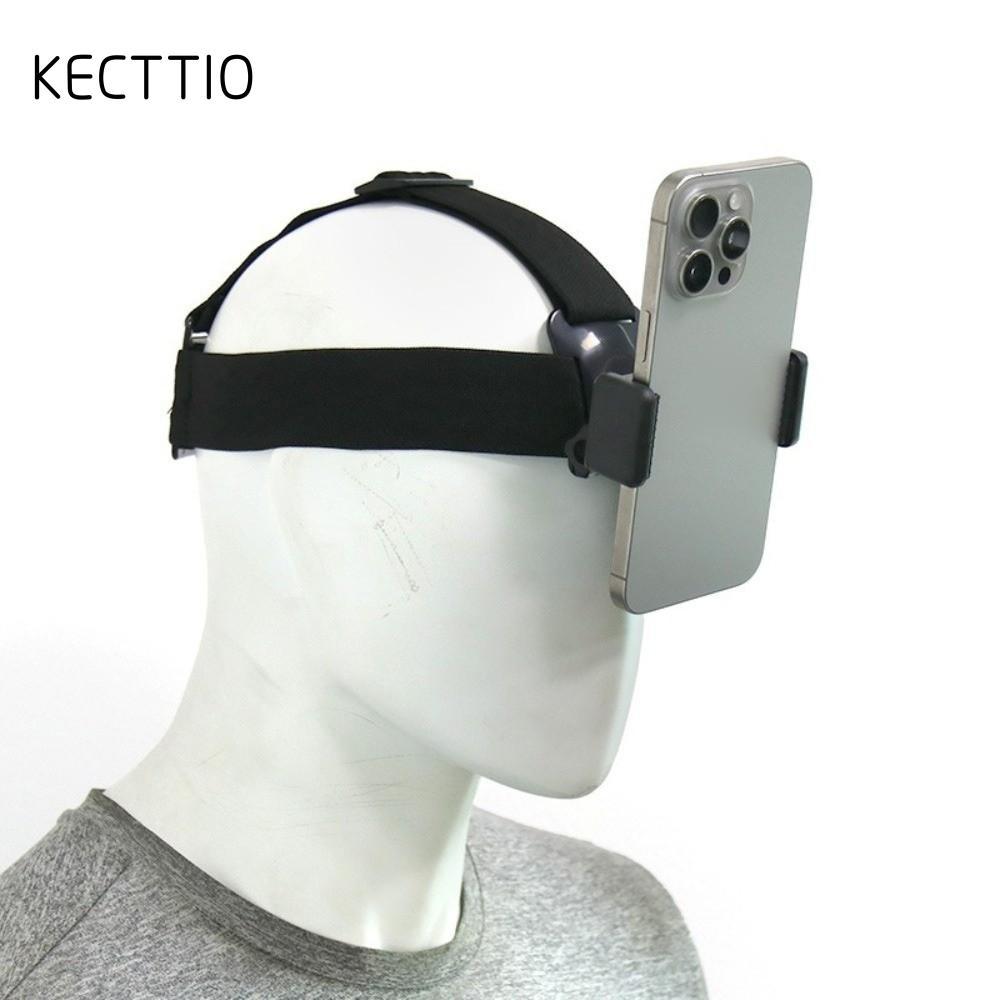 Giá đỡ băng đô KECTTIO, Giá đỡ điện thoại di động gắn trên đầu phát sóng trực tiếp, Quà tặng giá đỡ cố định góc nhìn người thứ nhất có thể điều chỉnh