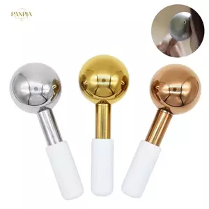 PNPIA- Quả Cầu Đá Mặt Lạnh Nóng Thép Không Gỉ Con Lăn Mặt Da Làm Đẹp Spa Làm Mát Quả Cầu Massage Bóng Chăm Sóc Mặt Cryo Freeze Sti