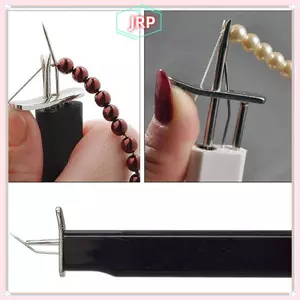 JRP Trang Trí An Toàn Nút Cho DIY Trang Sức Ngọc Trai Đính Hạt Dụng Cụ Đính Hạt Thắt Nút Thủ Công Trang Sức Vòng Tay Dụng Cụ Trợ Giúp Sợi Lụa JRP