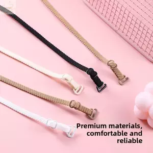 AWNGD 2 Dây đeo áo ngực, Dây đeo vai đôi có thể điều chỉnh độ dài co giãn, Phụ kiện đồ lót mỏng chống trượt thoải mái dành cho nữ