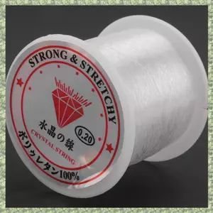 Đường kính 0,2mm Dây câu cá Nylon trong suốt Dây đính cườm