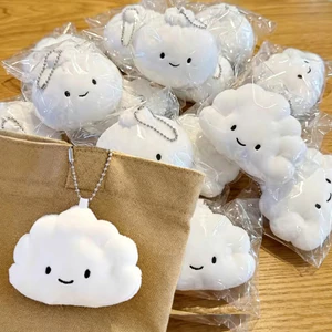1 / 4 Bánh Bao Và Bun Sang Trọng Móc Khóa Hoạt Hình Dễ Thương Búp Bê Móc Khóa Mặt Dây Chuyền Mềm Kawaii Thực Phẩm Nhồi Bông Ba Lô Treo Móc Khóa Quà Tặng Quyến Rũ