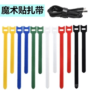 Băng quản lý cáp Velcro hình chữ T có dây buộc cáp dữ liệu lưu trữ Băng quản lý cáp tự dính có vị trí lỗ Cáp chống rơi