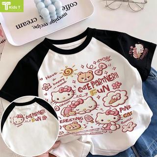 COD✅ (Hồ Chí Minh)Kids T Mall Áo phông tay ngắn In hình hoạt hình Áo Kiểu rộng và ấn tượng Trẻ em thời trang #VN750