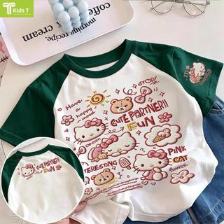 COD✅ (Hồ Chí Minh)Kids T Mall Áo phông tay ngắn In hình hoạt hình Áo Kiểu rộng và ấn tượng Trẻ em thời trang #VN750
