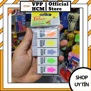 Giấy Note Please Sign Pronoti 45649 Nhựa 5 Màu – Giấy Nhớ Chỉ Mục Đánh Dấu Vị Trí Ký Tên Tiện Lợi