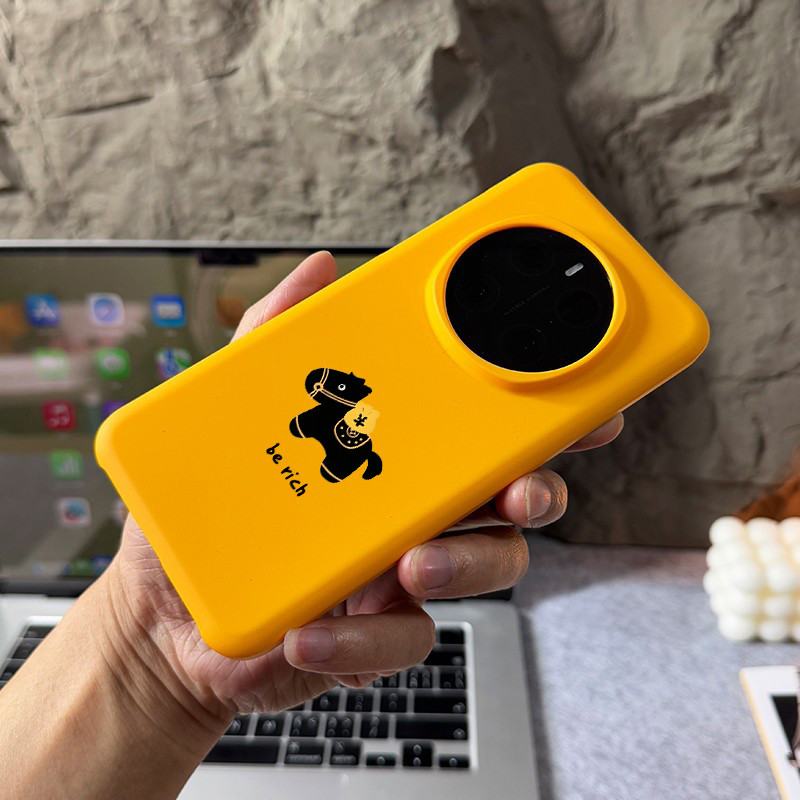 Dành Cho Honor Magic 8 Pro 7 Pro 6 5 Honor GT Pro Win RT 200 100 90 X60 Pro “Rich Horse ” Da Mỏng Cảm Giác Mờ Nửa Vỏ Điện Thoại PC Chống Sốc / 90 GT X60i Alpha Plan Ultra