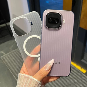 Dành cho Vivo IQOO 15R Vỏ điện thoại trong suốt bằng nhựa cứng chống vàng