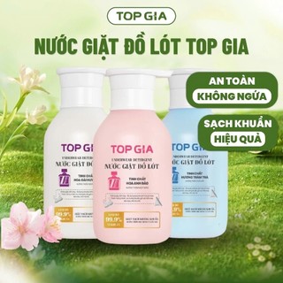 Nước Giặt Đồ Lót Sinh Học TopGia Khử Mùi Kháng Khuẩn 99%, An Toàn Với Da Nhạy Cảm, Chai 520ml