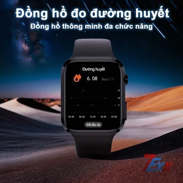 Đồng hồ đo đường huyết không xâm lấn đồng hồ thông minh chính xác huyết áp oxy máu nhịp tim gọi - 260523