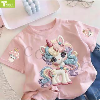 COD✅ (Hồ Chí Minh)Kids T Mall Áo phông tay ngắn In hình hoạt hình Áo Kiểu rộng và ấn tượng Trẻ em thời trang #VN955