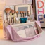Túi Đựng Mỹ Phẩm Có Gương Soi Cao Cấp, Túi Makeup Du Lịch Da PU Chống Nước Nhiều Ngăn Tiện Lợi