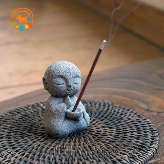 CANAMEK Nhật Bản Jizo Monk Hương Giá Đỡ Cho Sti Zen Monk Hương Đốt Đá Sa Thạch Phật Hương Sti Giá Đỡ CSF