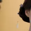 Sương mặt trăng!Cổ Hoa Xanh Xanh Đính Hạt Tua Rua Hình Chữ u Kẹp Tóc Mới Phong Cách Trung Quốc Cuộn Kẹp Tóc Du Lịch Kẹp Tóc