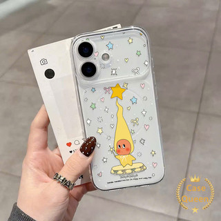 Tương thích cho iPhone 16 17 15 13 14 11 12 Pro Max 14 Plus Full Màn hình Ngôi sao đầy màu sắc Phim hoạt hình Vỏ Corning nhân vật ngôi sao dễ thương