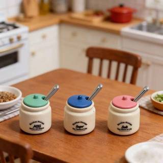 [dreamdreaming] 3 Cái Bình Gia Vị Mini Model 1 / 12 Nhà Búp Bê Thu Nhỏ Nhà Chơi Nhà Bếp Trang Trí Cảnh Phụ Kiện Búp Bê Đồ Chơi [zkm]
