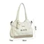 Túi Tote AWNGD, Dây Đeo Cotton Mềm Khóa Kéo Vai, Phong Cách Đơn Giản Sức Chứa Lớn Bền Đẹp, Túi Canvas Cho Sinh Viên Đại Học