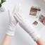 Găng Tay Chống Nắng Nữ Mùa Hè Thoáng Khí Cotton Mỏng Giữa Chiều Dài Lái Xe Đạp