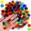 GETVOW 100 Cái Montessori Bingo Chips, Chip đếm tròn nhẹ đầy màu sắc, Tài nguyên học tập toán học trong suốt bằng nhựa Học Montessori