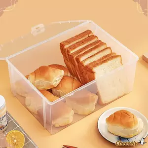 Hộp lưu trữ văn phòng phẩm CHEESELY, Hộp lưu trữ trong suốt hình chữ nhật, Đồ dùng văn phòng phẩm dung tích lớn chống bụi Hộp lật cho thuốc Bông tai trang sức Mỹ phẩm Thực phẩm