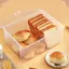 Hộp lưu trữ văn phòng phẩm CHEESELY, Hộp lưu trữ trong suốt hình chữ nhật, Đồ dùng văn phòng phẩm dung tích lớn chống bụi Hộp lật cho thuốc Bông tai trang sức Mỹ phẩm Thực phẩm