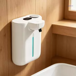 SUIT Máy phân phối xà phòng tạo bọt tự động có thể sạc lại Hộp đựng xà phòng xốp không tiếp xúc cho phòng tắm khách sạn Nhà treo tường