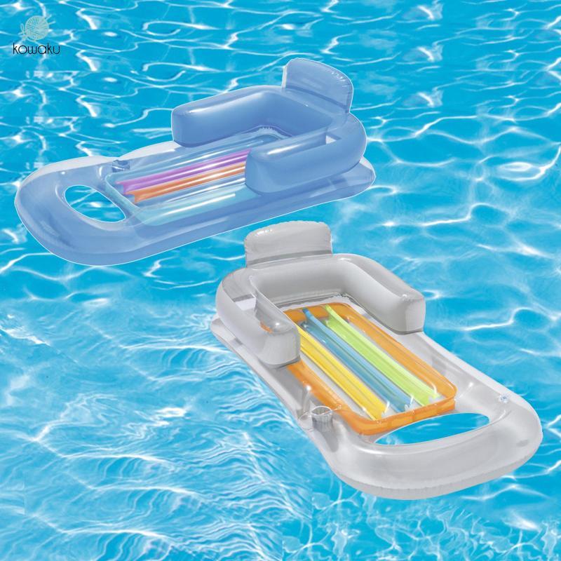 Giường nổi bơm hơi nhiều màu Bể bơi Lounger Võng nước cho kỳ nghỉ bơi lội mùa hè