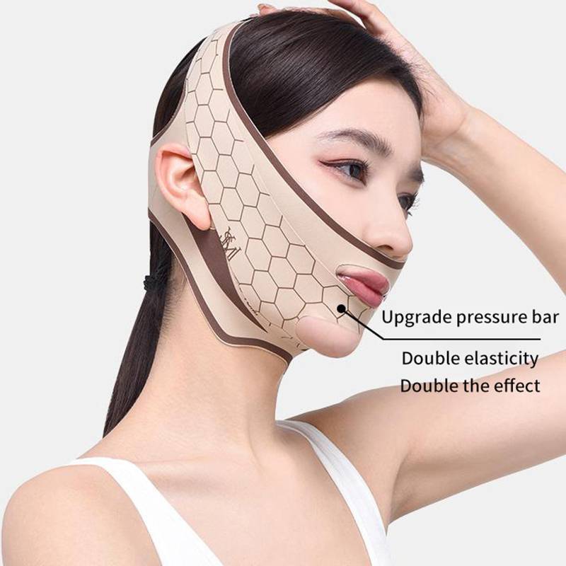 PNPIA- Chin Cheek Giảm Béo Băng Hình Chữ V Mặt nạ Nâng Mặt nạ Nâng Chống Nhăn Dây Đeo Mặt nạ Ngủ Làm Đẹp Sức Khỏe