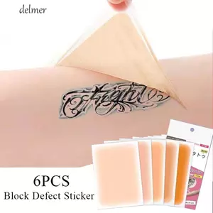 DELMER Hình Xăm Che Dấu Dán Có Thể Cắt Dấu Sinh Điểm Đen Thân Thiện Với Da Vuốt Giấu Băng
