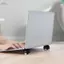 Apill Đế làm mát máy tính xách tay hình nấm Semme Đế làm mát bằng silicon chống trượt tiện dụng để sử dụng (Màu đen)