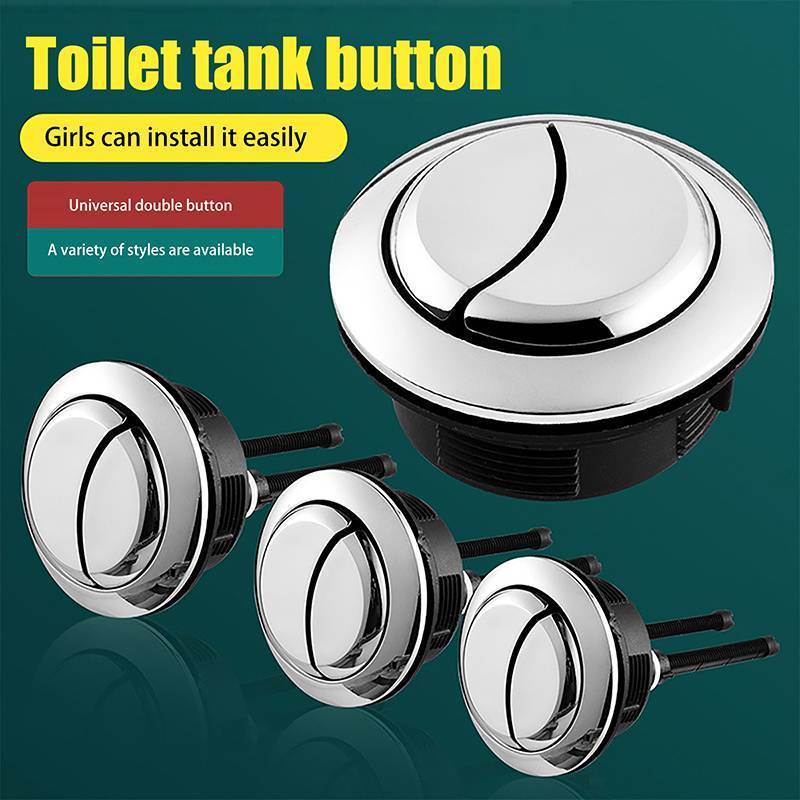 Springevenstar 1Pc Đa Năng Xả Kép Vệ Sinh Bình Nước Nút Tròn Van Xả Nút Nhấn Closestool Thay Thế Nút Nhấn Springevenstar