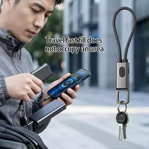Btsg Độ bền 60W Cáp sạc nhanh USB C có dây dệt chống đứt và dây treo thực tế