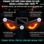 Cool Demon Eye Xe năng lượng mặt trời Đèn Neon USB Sạc không dây LED để chăm sóc bầu không khí nội thất