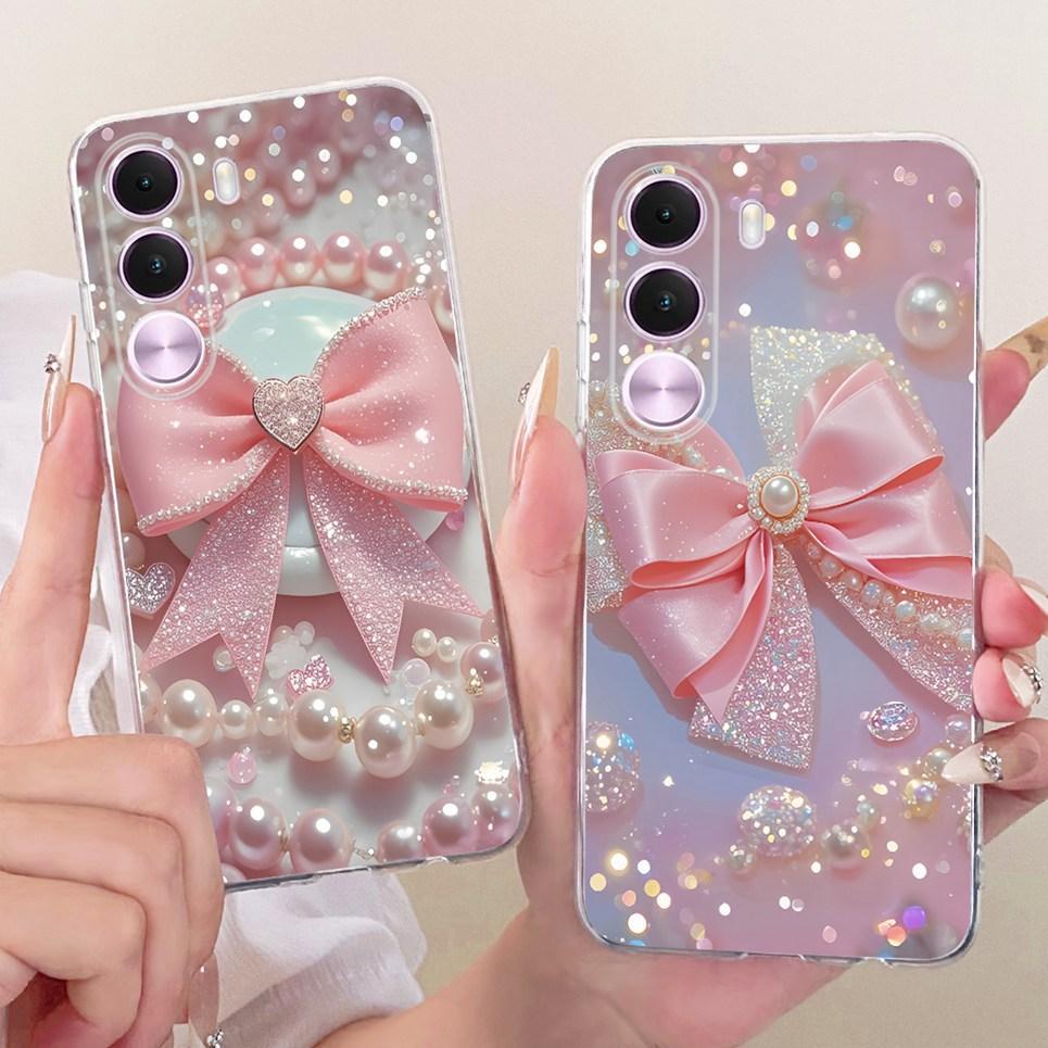 TPU Mềm Trong Suốt Ốp điện thoại Cho Realme C100i C100X 4G Ốp điện thoại May Mắn Cá Koi Họa Tiết Nơ Mèo Dễ Thương Hoạt Hình In Hình Vỏ