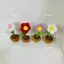 Thành Phẩm Phong Cách Mini Giả Hoa Handmade Len Đan Móc Mini Bó Hoa Trang Trí Xe Móc Bó Hoa