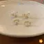 1 Cặp Shinning Zircon Lớn / Nhỏ Bướm Kẹp Tai Bông Tai Pha Lê Không Xuyên Vòng Đeo Tai Nữ Giả Xuyên Tai Quấn Mới