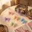 TOPTOOLCX Bướm Táo, Màu Gradient DIY Organza Vải Bướm, Trang Trí Thủ Công Mờ Trang Trí Bướm Bốn Lớp