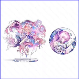 SQ3 Gió hú Sóng Aemeath Đứng Tấm Huy Hiệu Anime Đứng Ký Để Bàn Trang Trí QS3