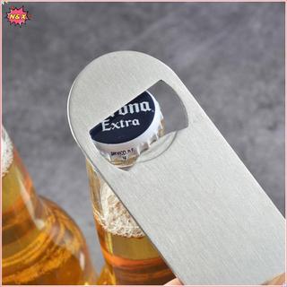 Dụng cụ mở nắp chai bia bền Mini N & X Dụng cụ mở nắp chai tốc độ phẳng bằng thép không gỉ.