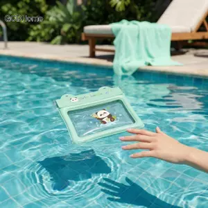 Túi đựng điện thoại chống nước kín ba lớp GCDHome Túi khô chống nước bề mặt thân thiện với cảm ứng để bơi lội ngoài trời chèo thuyền HOT